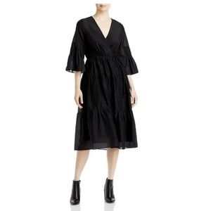 NWT Kobi Halperin Womens Sasha Bell Sleeve Calf Casual Midi Dress Size Small